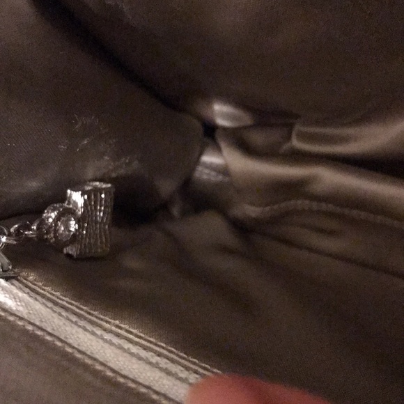 TWO Judith Leiber purses! One silver with crystals. One gold. - Picture 4 of 13